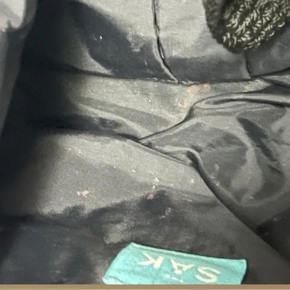 The Sak Black Crochet Women’s Shoulder Bohemian Handbag 12”x11" - Picture 2 of 13